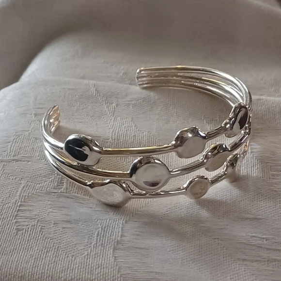 IPPOLITA Onda 3 Row Cuff Bracelet, Sterling Silver - Picture 2 of 13